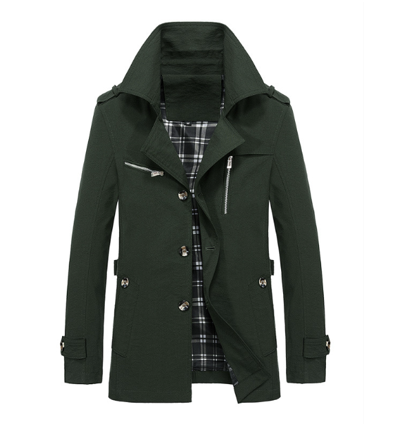 Men's Solid Color Casual Workwear Lapel Jacket