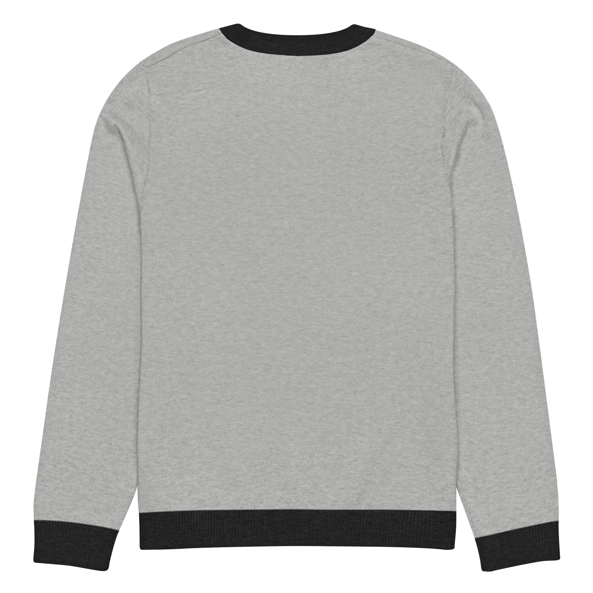 Knitted Whale Tail crew neck sweater