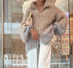 Cozy Sequin V-Neck Sweater with High-Quality Fragrance