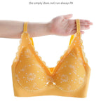 Floral Wireless Bra Women's Thin Cup Lingerie Tops