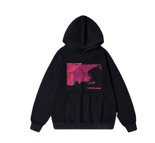 Street Wash Band Printed Sweatshirt for All Genders | Streetwear