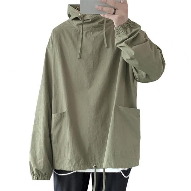 Stylish Oversized Hip Hop Men’s Hoodie in Solid Color | Streetwear
