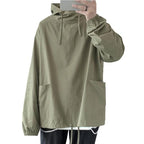 Stylish Oversized Hip Hop Men’s Hoodie in Solid Color | Streetwear
