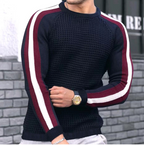 Men's Slim Fit Contrast Sports Casual Sweater