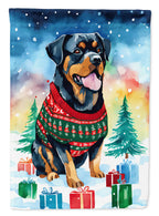 Rottweiler Christmas Garden Flag