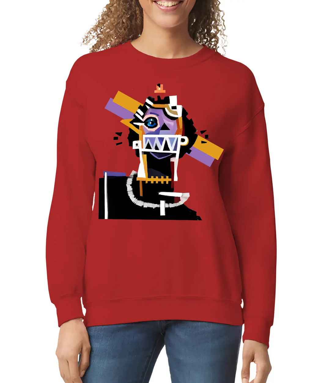 Neocubism Artwork Women’s Sweatshirt | Streetwear