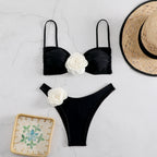 New Amazon Cross-Border Sexy 3D Floral Bikini Set