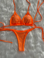 Sparkle Lace-Up Bikini Set