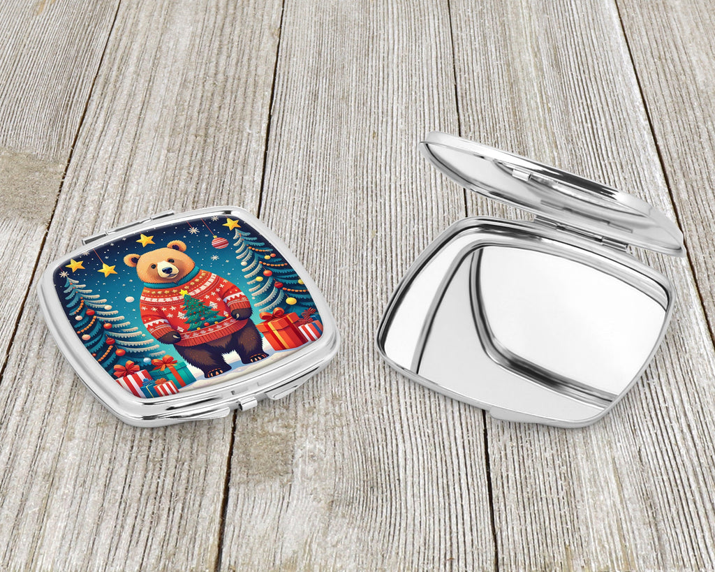 Bear Christmas Compact Mirror