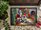 Great Pyrenees and Santa Claus Doormat