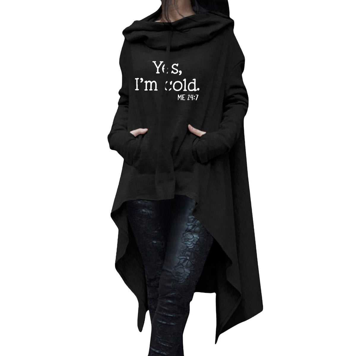 Plus Size Mid-Length Halloween Printed Hoodie Top | Streetwear