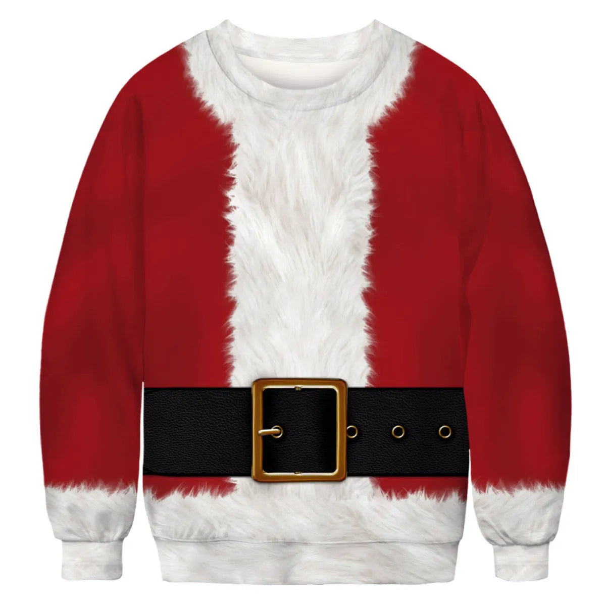Men's Santa Claus Print Long Sleeve Pullover Sweater | Streetwear
