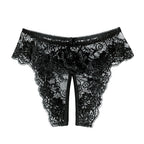 Large Size Open Crotch Lace Panties for Daily Wear