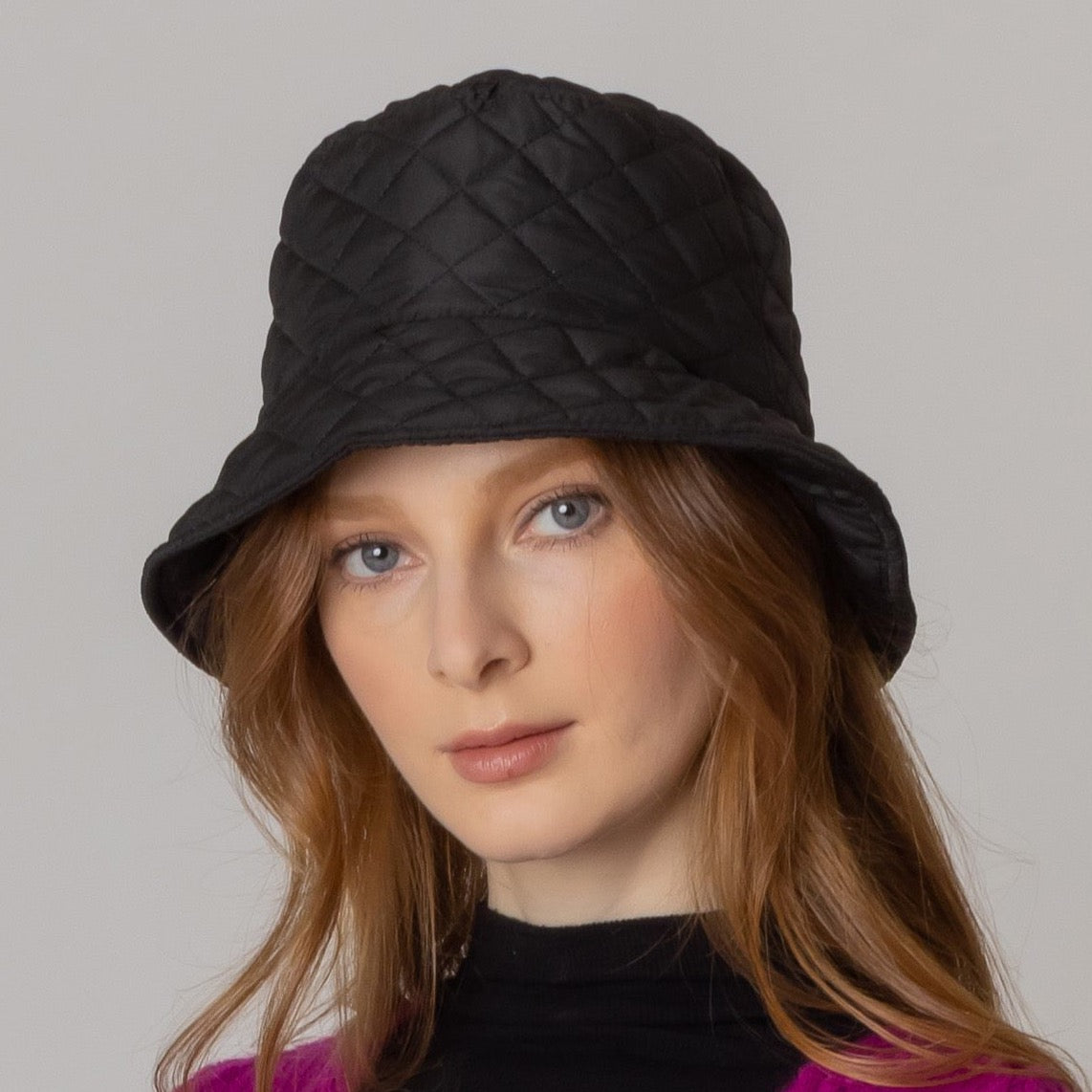 Fall In London Quilted Bucket Hat | Embroidered Cap