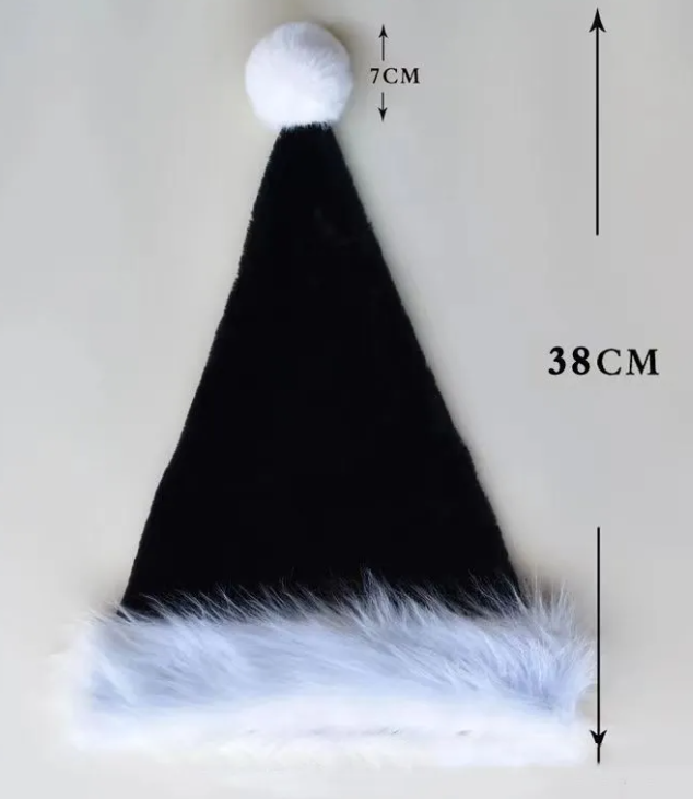 Soft Plush Christmas Hat | Embroidered Cap