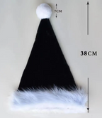 Soft Plush Christmas Hat | Embroidered Cap