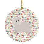 Coton de Tulear #2 Merry Christmas Ceramic Ornament