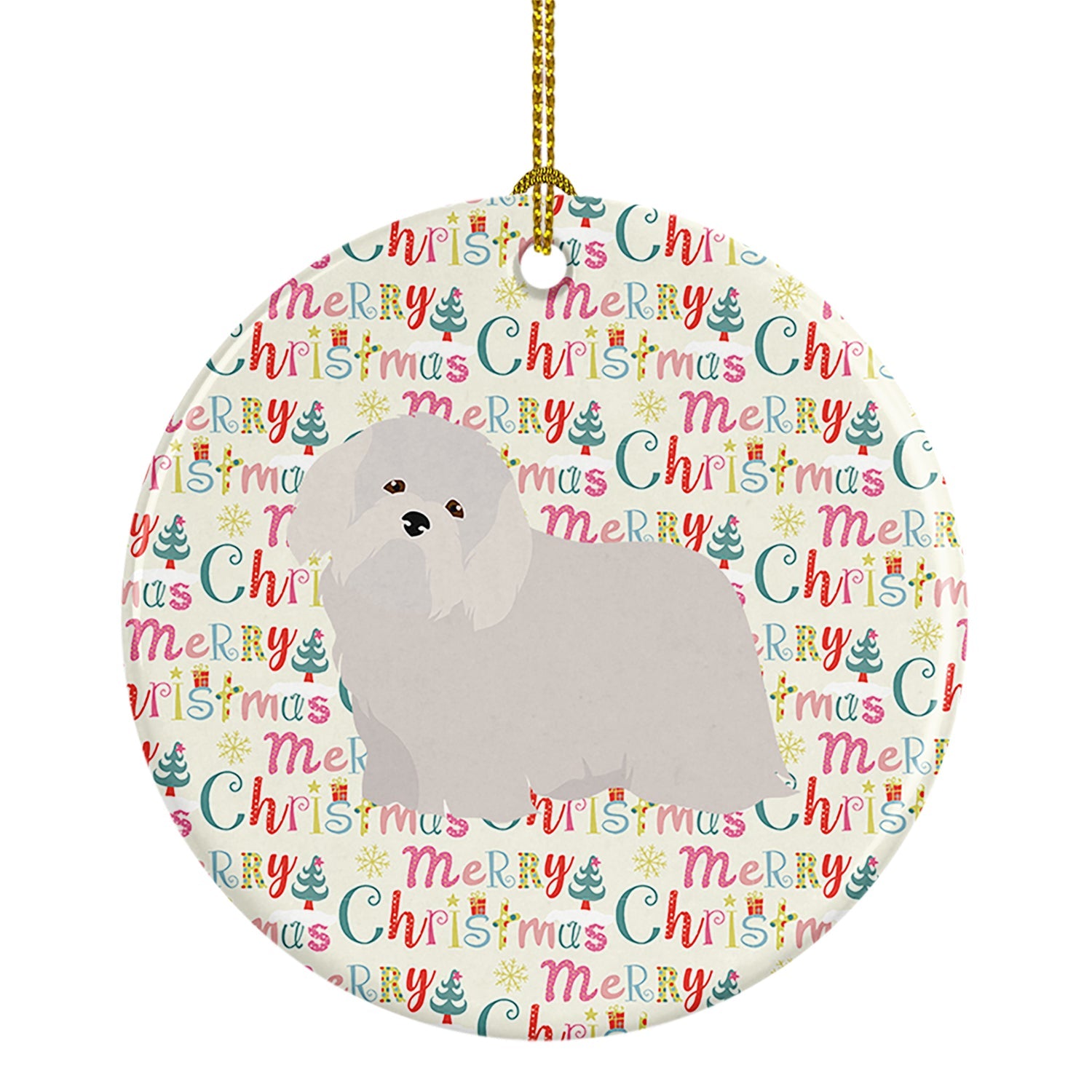 Coton de Tulear #2 Merry Christmas Ceramic Ornament