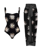 Sequin Sunflower One-Piece Swimsuit for Women 2024