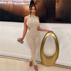 2023 Summer Women's Sexy Backless Bodysuit Jumpsuit