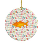 Goldfish Common Christmas Ceramic Ornament