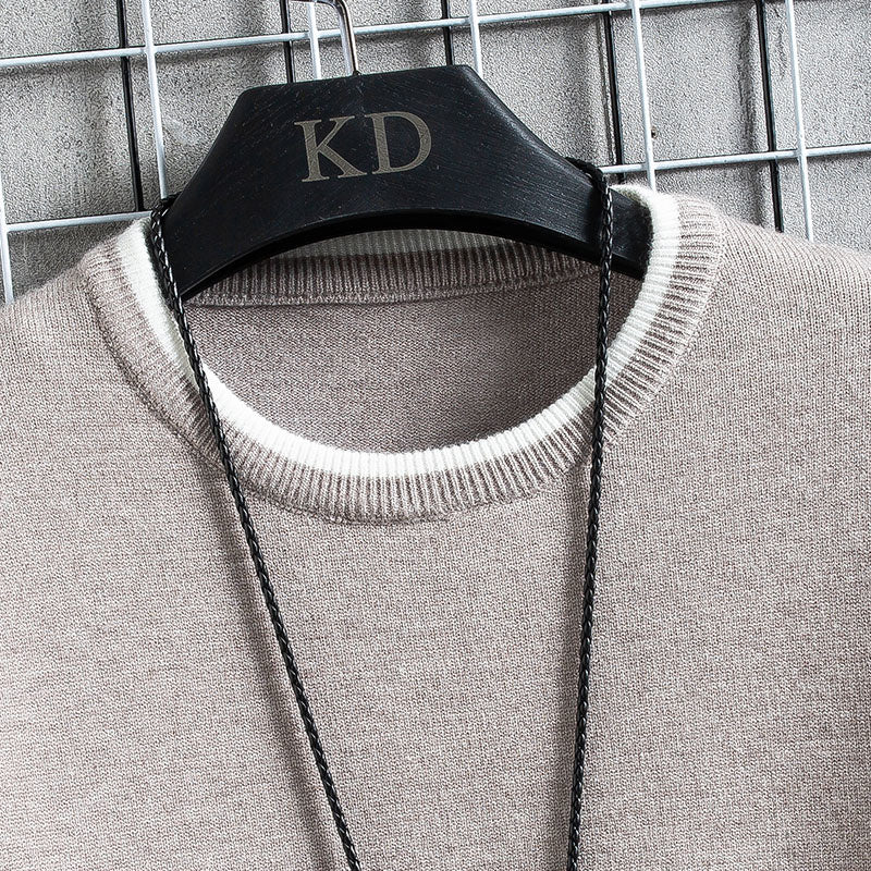 2023 Korean Fashion Long Sleeve Pullover Sweater for Men | Streetwear