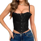 Lace Trimmed Bodysuit with Underwire and Shaping Design