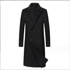 Men's Double-sided Woolen Windbreaker Over Knee Coat