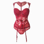 New Sexy European Shaping Bodysuit and Lace Lingerie Set