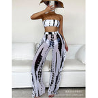 2024 Women's Fashionable Bikini Set with Beach Pants