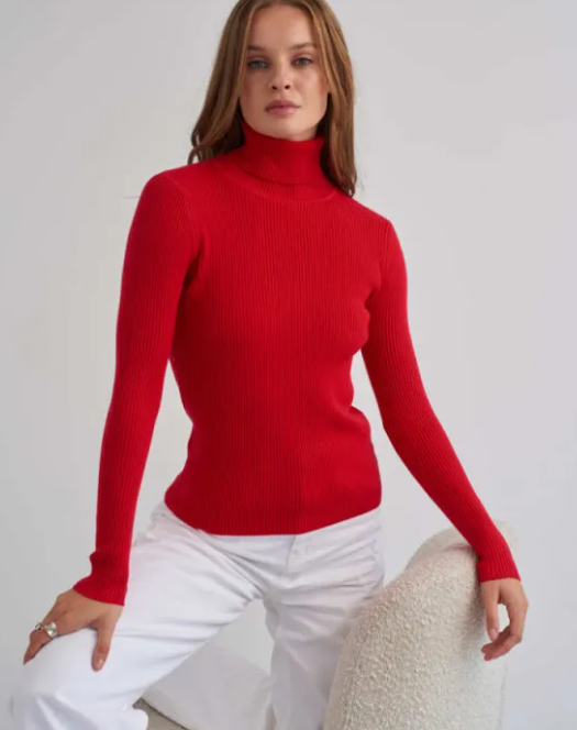 Women's Knitwear Turtleneck Pullover | Streetwear