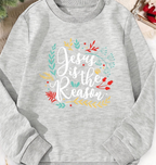 Christmas Printed Girls' Sports Sweater