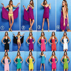 Coral Wrap-and-Go Beach Cover-Up
