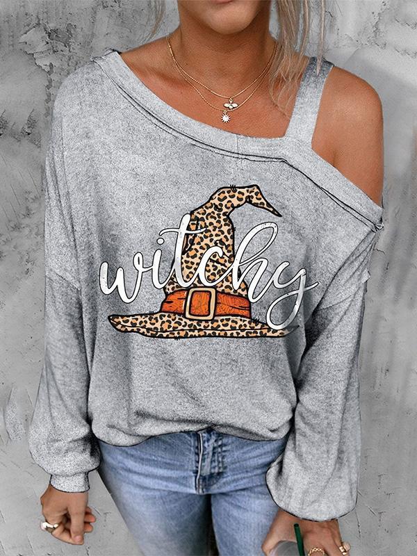 Halloween Christmas Pumpkin Print Women's Thin Sweater