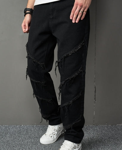 High Street Slim Jeans with Fleece Panels