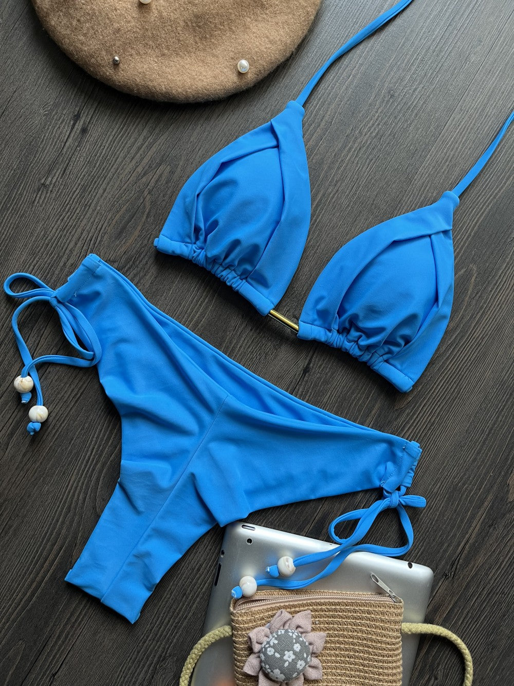 2023 Women's Sexy Solid Color Bikini Swimsuit