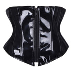 Short PU Leather Waist Cincher Corset