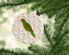 Amazon Parrot Christmas Ceramic Ornament
