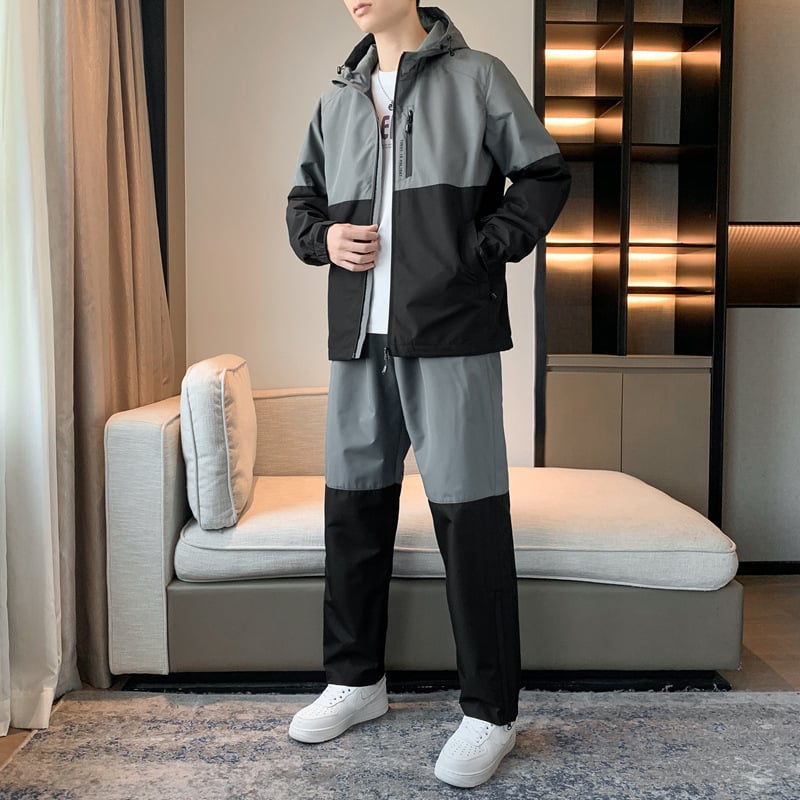 Men's Casual Hooded Sports Jacket for Spring & Autumn