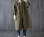 Simple Artistic Turn-down Collar Coat