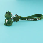 Creative Cartoon Geometric Animal Keychain - Dino & Panda | Accessory