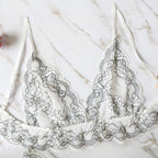 Plus Size Sheer Lingerie Set with Bra and Panties