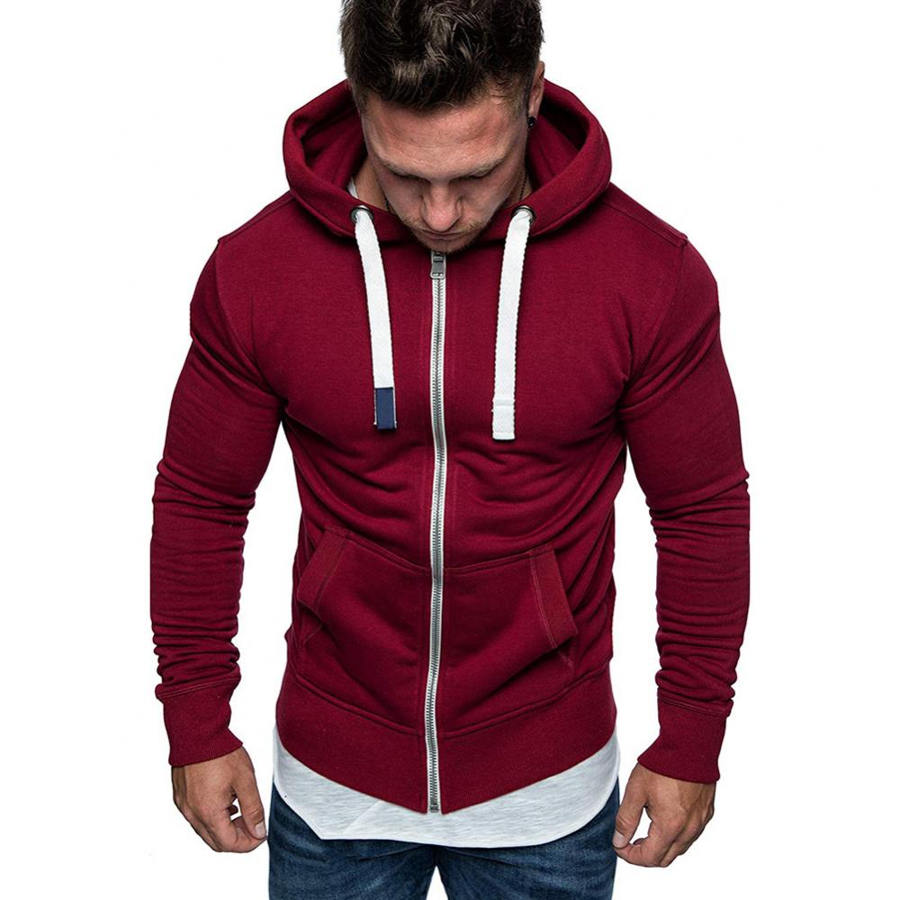 Men's Fashion Zip Pocket Drawstring Sport Hoodie | Streetwear