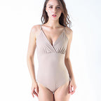 Seamless Postpartum Bodysuit with Adjustable Straps