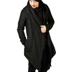 Unisex Loose Fit Hooded Trench Coat with Pockets