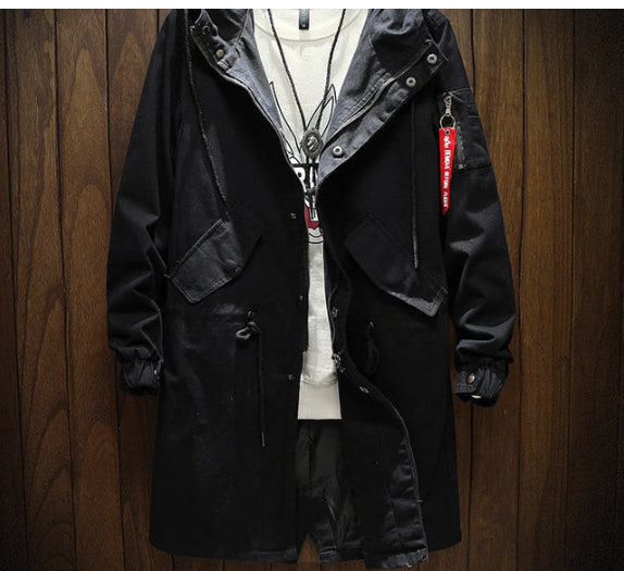 Plus Size Men's Casual Hooded Fashion Jacket