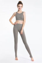 2019 Cross-Back High Neck Sports Bra & Yoga Tank Top