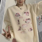 Loose Women's Round-neck Non-hoodie Sweater | Streetwear