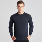 Men's Long Sleeve Solid Color Knit Sweater
