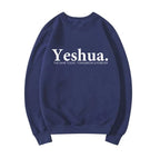 Vintage Yeshua Christian Sweatshirt Christian Apparel Faith | Faith Streetwear